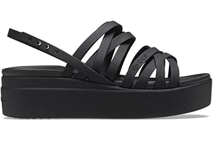 Women's Elevated Crocs Brooklyn Strappy Low Wedge Sandal
