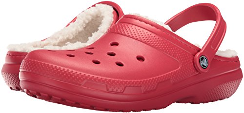 red furry crocs