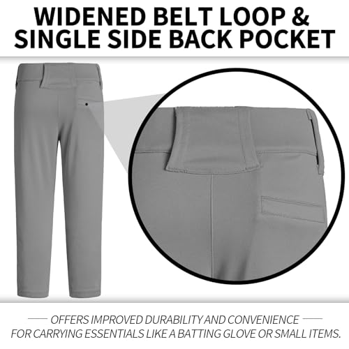 QBK 2T 3T 4T 5T to 17 Years Toddler Boys Baseball Pants Girls Softball Pants Kids Tee Ball Pants3