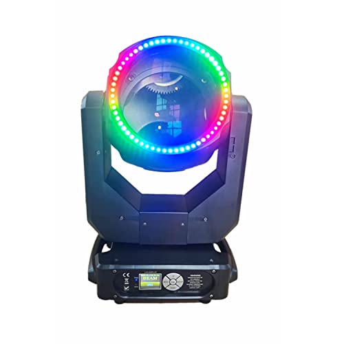 JUNMAN 325W 14R Beam Moving Head DJ Disco Stage Light DMX512 20CH Double Prism Led Strip Rainbow Effect Lights