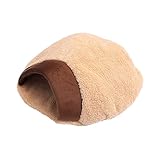 Kisangel Cat Bed Cave Self Warming Pet Nest Plush Hamburger Cat House Kitten Cave Bed Filter