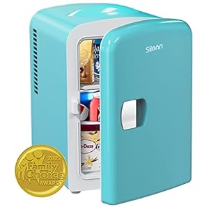 Silonn 4L/6 Can Mini Fridge, Portable Skincare Fridge, Teal