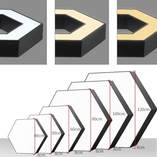 Lámpara de suspensión minimalista hexagonal LED de diseño moderno 3