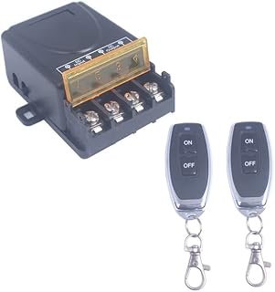 9V/12V/24V/48V/72V/85V Wireless Remote Switch with Long Range Voltage Switch for Anti-Theft Alarms Door Motor Cycles Smart Light - (Color: 2X Remote Control)