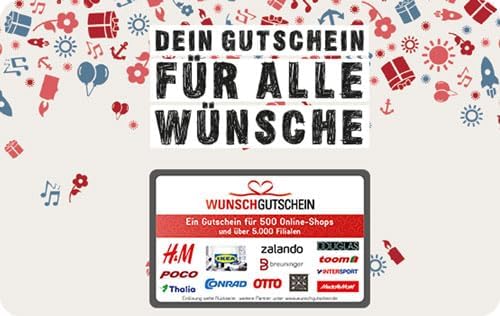 WUNSCHGUTSCHEIN The Perfect Gift – 500 Redemption Partners – for Germany – by Email - View 8