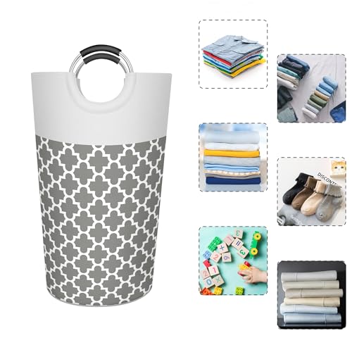 Caroeas 90L Light Laundry Basket (13 Colors), Waterproof Laundry Hamper, Laundry Bag with Padded Handles, Clothes Hamper, Collapsible Laundry Basket Easy Storage