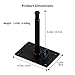 Selens 6.2 inch Wall Ceiling Mount, Baby Pin Wall Plate with 5/8