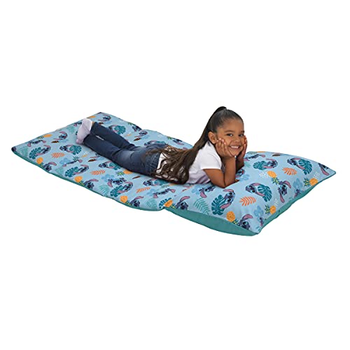 Image of Disney Mickey Mouse Padded Toddler Easy Fold Nap Mat with Attached Pillow
