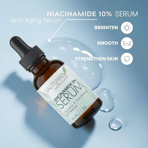 Image of Niacinamide 10% Serum - Oil Balancing & Pore Refining Face Serum with Vitamin B3 | Controls Sebum, Reduces Acne Marks & Brightens Skin Tone | 30 mL / 1 oz