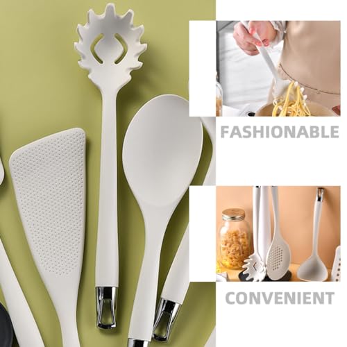 Ciieeo Colher Espaguete Silicone Colher Macarrão Garfo Servidor Espaguete Espátula Espaguete Concha