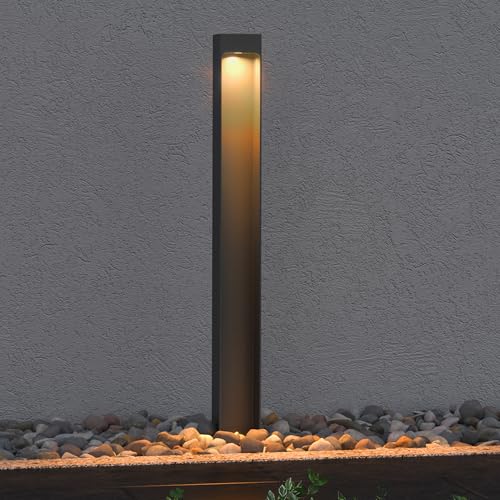 Mai & Mai Stehleuchte Außenleuchte 6x6x60cm IP65 Wegeleuchte Außen | Außenpollerleuchte für Garten, 3000K Stehlampe Gartenlampe | Außenlampe...