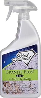 Black Diamond Stoneworks GRANITE PLUS! 2 in 1 Cleaner & Sealer for Granite, Marble, Travertine, Limestone, Ready to Use! (1-Quart)