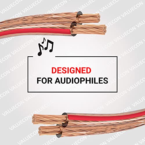 Image of 16 Awg X 50 Feet Speaker Cable 99.9% Pure Oxygen-Free Copper Ofc Premium Speaker Wires For All Types Of Banana Plugs (1.5 mm)