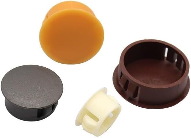 Desk Cable Grommets,50PCS Furniture Hole Cover Plastic Decorative Hole,Round,