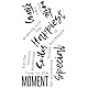 Sizzix 665404 Clear Stamps Sunnyside Sentiments #2 von Pete Hughes, Multicolour, One Size