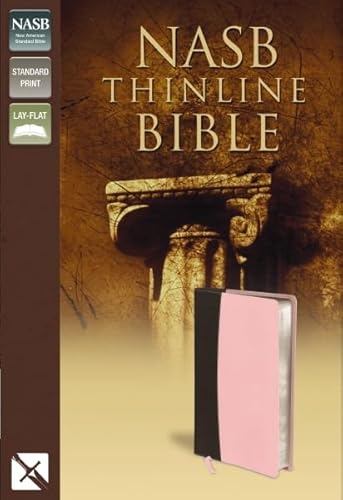 NASB, Thinline Bible, Leathersoft, Pink/Brown, Red Letter Edition
