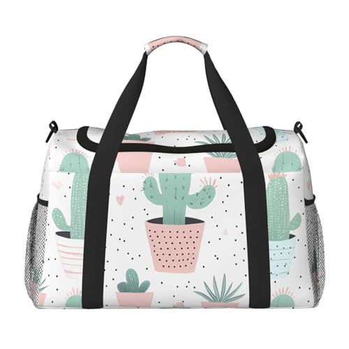 Cactus Sac de voyage compact résistant à l'eau pour le sport, la gym et le week-end pour homme et femme