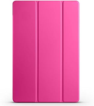 Babilden Samsung Galaxy Tab S9 FE Plus/Galaxy Tab S10 Plus Tablet ile Uyumlu Tablet K l f  Smart Cover Uyku Modlu Standl  Arkas  Sert  effaf Kapak Pembe