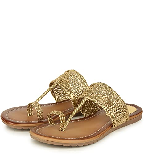 Image of Shoetopia Women's Flat Kolhapuris