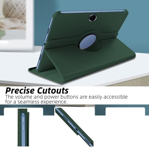 Image of TGK 360 Rotatable Smart Flip Cover for OnePlus Pad Lite 11 inch Tablet Case, Oppo Pad SE 11 inch (Dark Green)