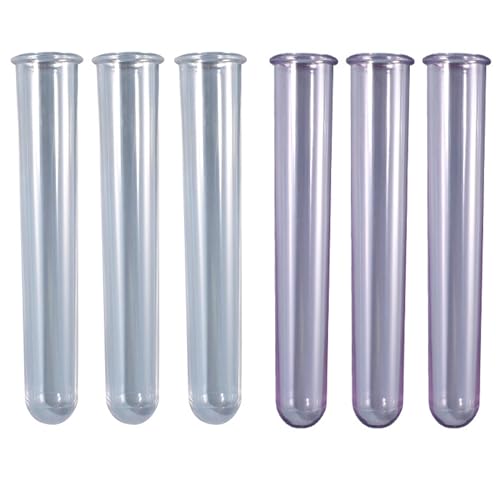 DHER Test Tube Vase Silicone Mould Made of Acrylic - Transparent Test Tube Vase for Hydroponics Resin Mould Vase with Round Base