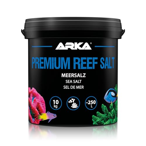 Sal Marina para Acuario Marino – ARKA Premium Reef Salt 10  kg – Sal sintética para corales LPS y SPS – Crecimiento, Color y Estabilidad – sin fosfatos – disolución rápida – Calidad Profesional