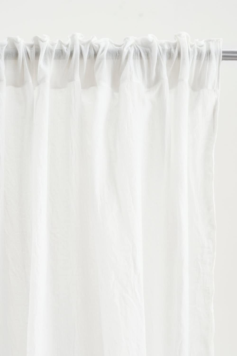 JOTEX Multifunktionsgardine Layer 2er Set, Polyester-Baumwoll -Mischung, Oeko-TEX® Standard 100 Zertifiziert, bessere Baumwolle - Weiß, 140 x 220 cm