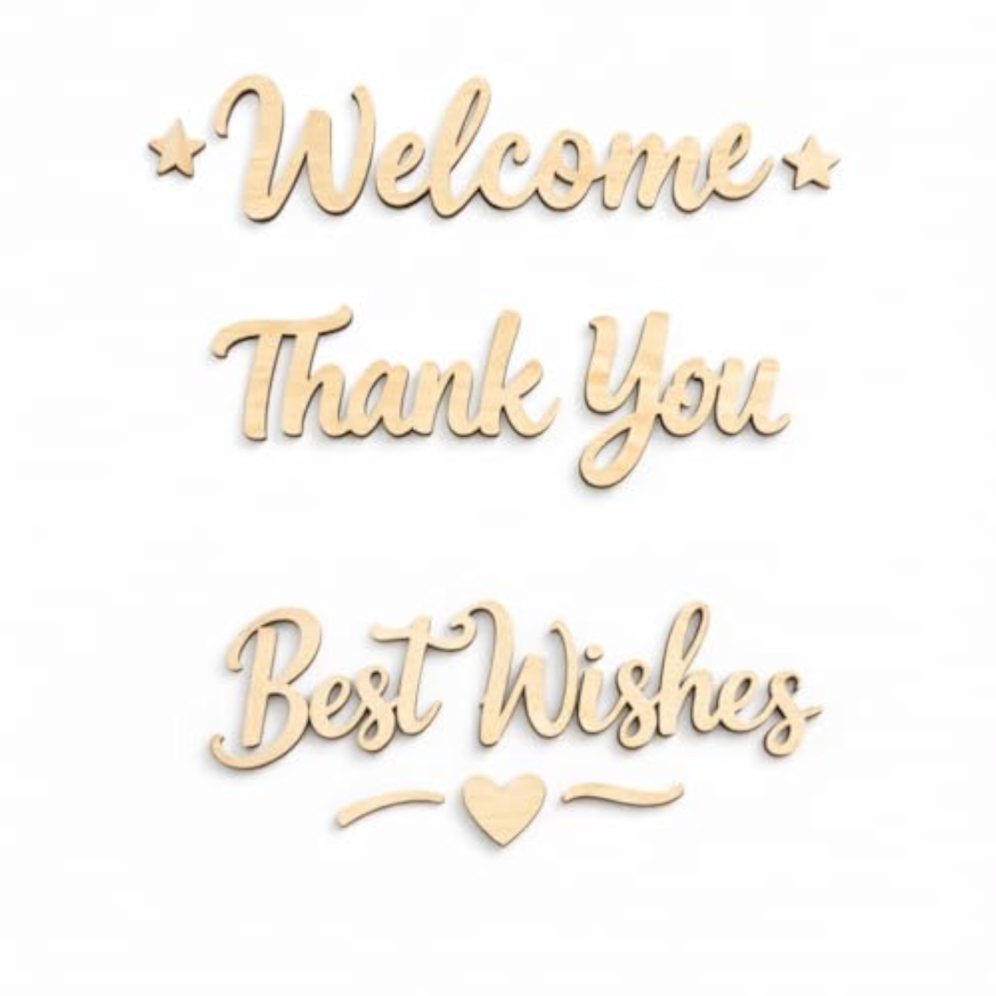 Customised MDF Name Cutout Letters & Numbers for Wall Decor