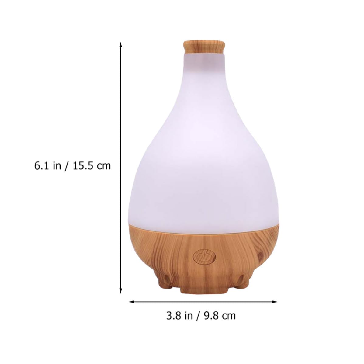 GALPADA 1pieza Humidificador de Escritorio Silencioso con Difusor de Aceites Esenciales Forma de Florero Luz LED para Oficina y Hogar Mini Aromaterapia Portátil