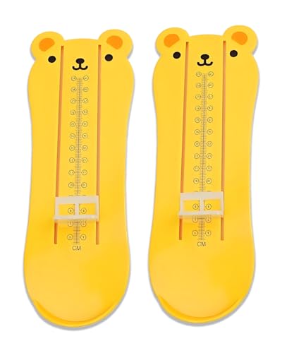 HUVZOR 2 dispositivos para medir los pies de los niños, medidor de pies, rango de tallas 5,5-18,5 cm, dispositivo para medir la talla de zapatos de niñas y niños