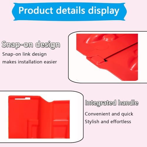 L-Shaped Flood Barrier Kit - 24PCS Reusable ABS Plastic Panels for Easy Installation & Transport, Ideal Flood Protection for Home Basements, Garage Doors & Streets