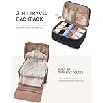 LOVEVOOK Travel Backpack for Women Men with Garment Bag, 40L Carry on Backpack as TSA Personal Item Flight Approved, Luggage Daypack Fits 17.3" Laptop, Overnight Business Weekender Travel Essential - Image 3