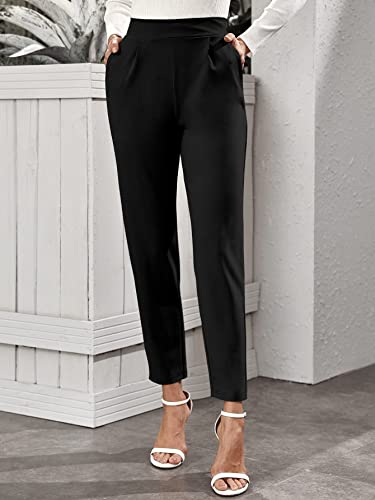 Image of Noelia Women's Pants Work Office Trousers Tapered Slim Fit Formal Style