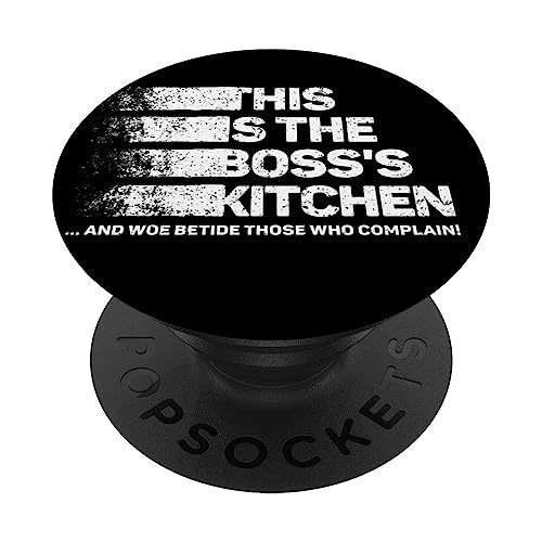 This is the boss's kitchen and woe betide those who complain PopSockets Swappable PopGrip, Black