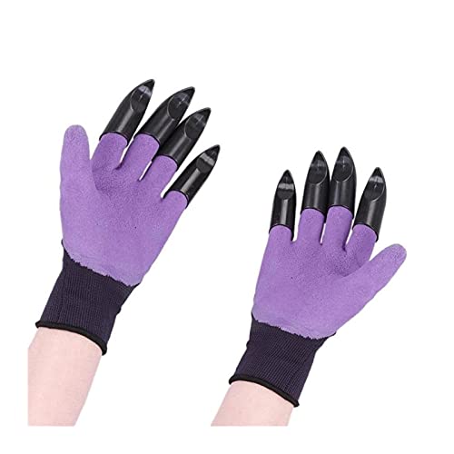 CHENGHAN 2 Paar Gartenhandschuhe mit Krallen Kunststoff Garten Gummihandschuhe Gartenarbeit Gräben Pflanzung dauerhafter… – Bild 7