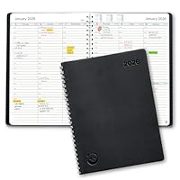 2026 Diary by Smart Panda – A5 Week to View Dated Planner – Simple Design Inspires Productivity – Softcover Appointment Book, 30 Minute Intervals – Annual Calendar, November 2025 - December 2026