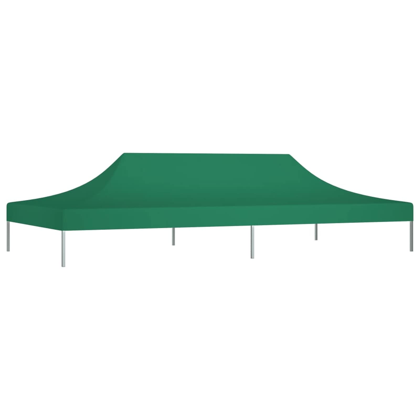 XJBTBA Dach namiotu imprezowego 6x3 m zielony 270 g/m², przestrzeń prywatna/pokój na kemping przyczepa kempingowa piknik wędkarstwo i festiwale wakacje prysznic na plaży namiot do przewijania