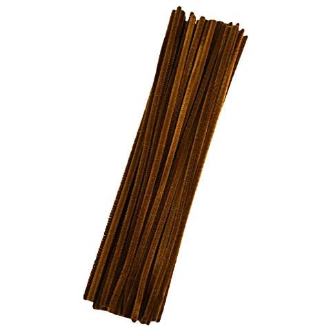 Leline's Pipe Cleaners, 50 Pieces Chenille Stem for Crafts, Brown Cover