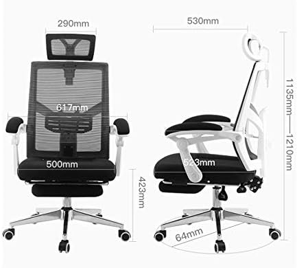 新品 オフィスチェア メッシュ 耐荷重110kg S字ハイバック ヘッドレスト 肘掛け ランバーサポート ビジネス ゲーミングチェア 会議 黒 【公式通販】