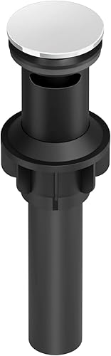 Miniatura 7 de Bathfinesse Grifo de baño de cromo pulido para fregadero de recipiente, grifo de lavabo de acero inoxidable alto, de una sola manija, un agujero,