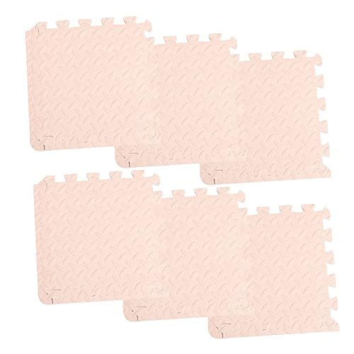 MOTHNUR 6 Alfombrillas con Estampado De Hojas para Tapetes De Juego para Bebés Baldosas Entrelazadas Almohadilla De Espuma Suave para Gimnasio Alfombras De Exterior Cojín Protector