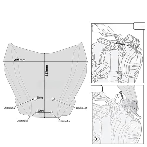Déflecteur de vent moto de qualité supérieure pour CB1000R 2019 - 7