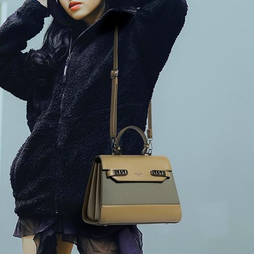 Image of EXOTIC Premium Style and Look beautiful Texture Design Flap Closure Top Handle Dual Color Hand /Sling Bag For Women & Girls | Ladies Purse | Gift For Ladies