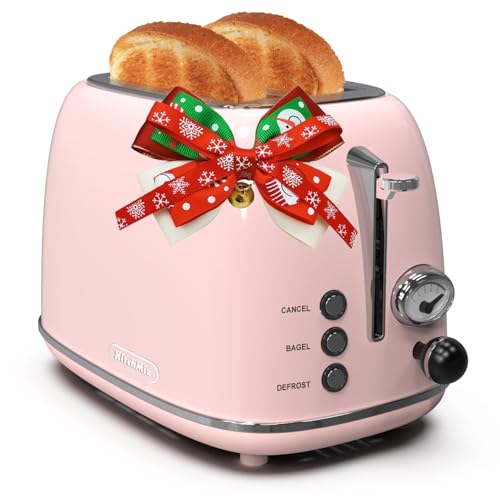 Toaster 2 slice,Retro Stainless Steel Toaster