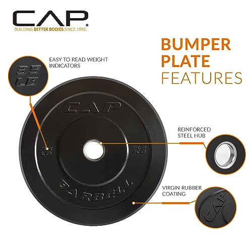 Image of CAP Barbell Rubber Olympic Bumper Plate | Multiple Options /Colors
