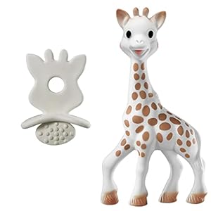 VULLI 616624 Sophie la girafe + 1 Schnuller/Zahnungshilfe SO’PURE, beige