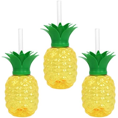 HUANGING Pleasant Fruit Plan - Medida impermeable con pajita de poliestireno de grado alimenticio, delgada, transportable para la escuela al aire libre