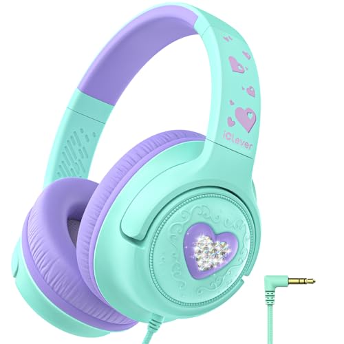 Image of iClever C371 Kids Headphones with Cord for School Boys Girls Travel Gift