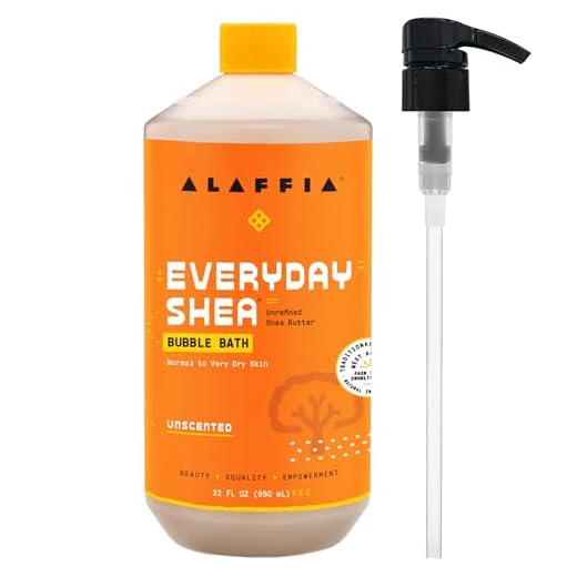 Alaffia Bubble Bath for Women, Unscented – Everyday Shea Butter Formula with Wild Yam, 32 Fl Oz