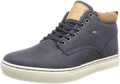 British Knights Wood, Zapatillas Altas para Hombre, Azul-Blau (Navy-Cognac 04), 45 EU